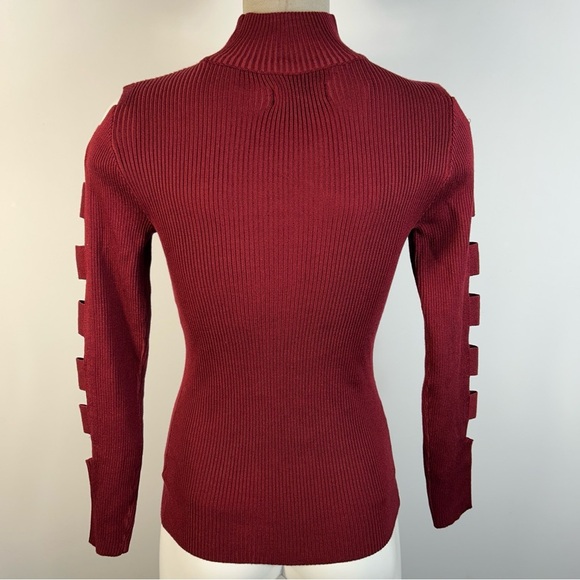 Eclipse Burgundy Turtleneck Sweater NWT M - Picture 3 of 9